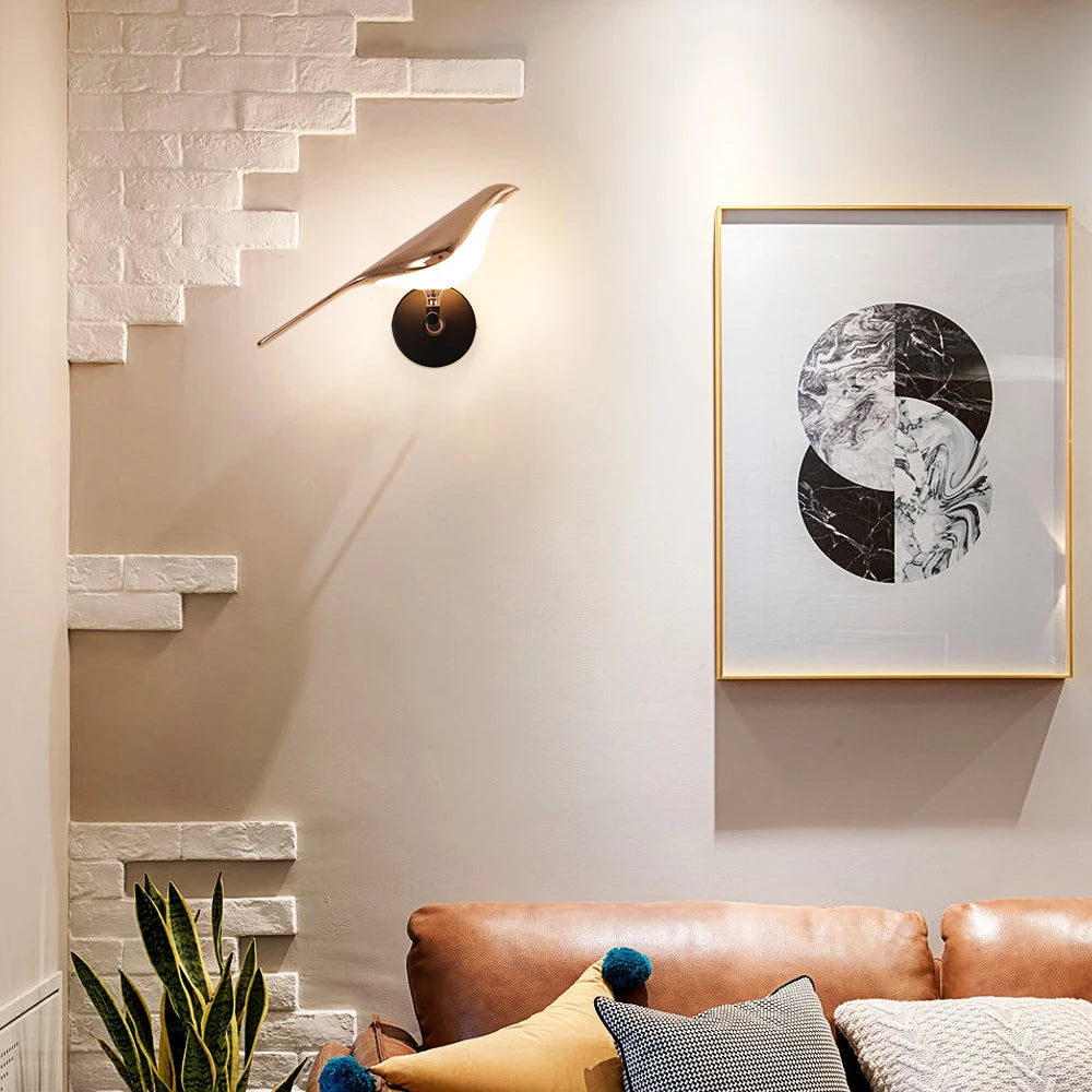 Nordic Rotatable Bird Wall Light